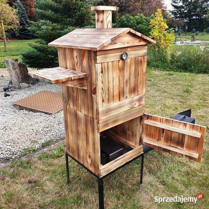 Wędzarnia Ogrodowa Drewniana Grillowanie