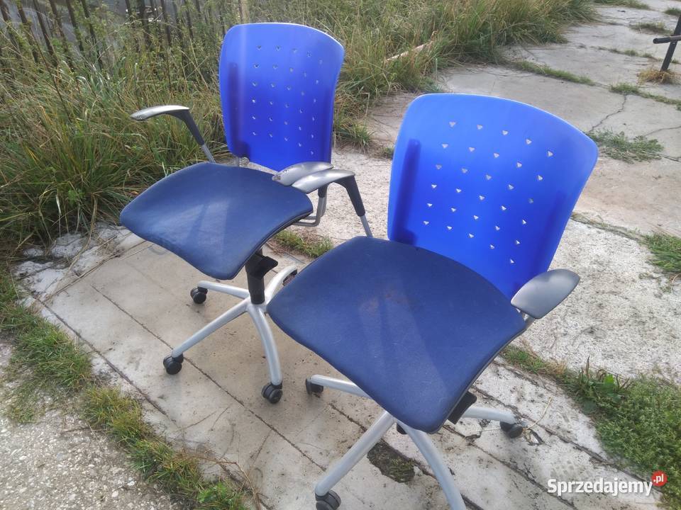 Dwa krzesła biurowe obrotowe Sitag Lublin