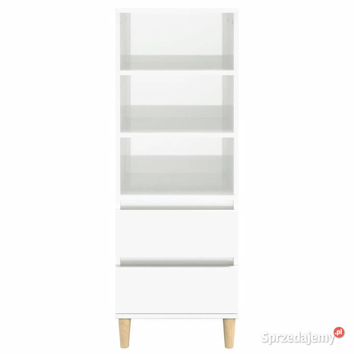 Wysoka szafka biała z połyskiem 40x36x110 Warszawa sprzedam