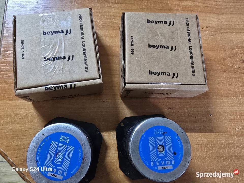 beyma cp16 8ohm zawodowe drivery Słuchawki i głośniki