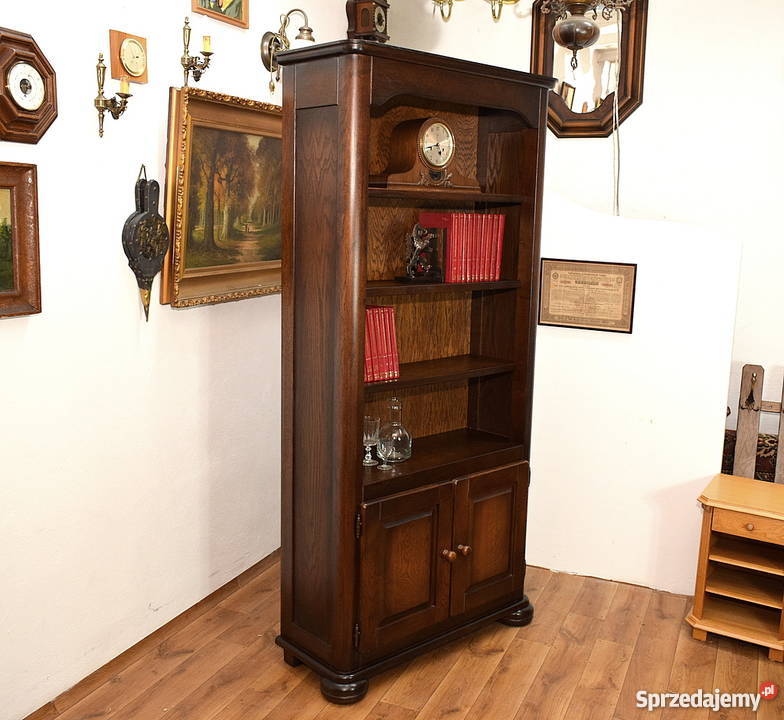 DĘBOWA BIBLIOTEKA REGAŁ BIBLIOTECZKA SZAFKA DĄB