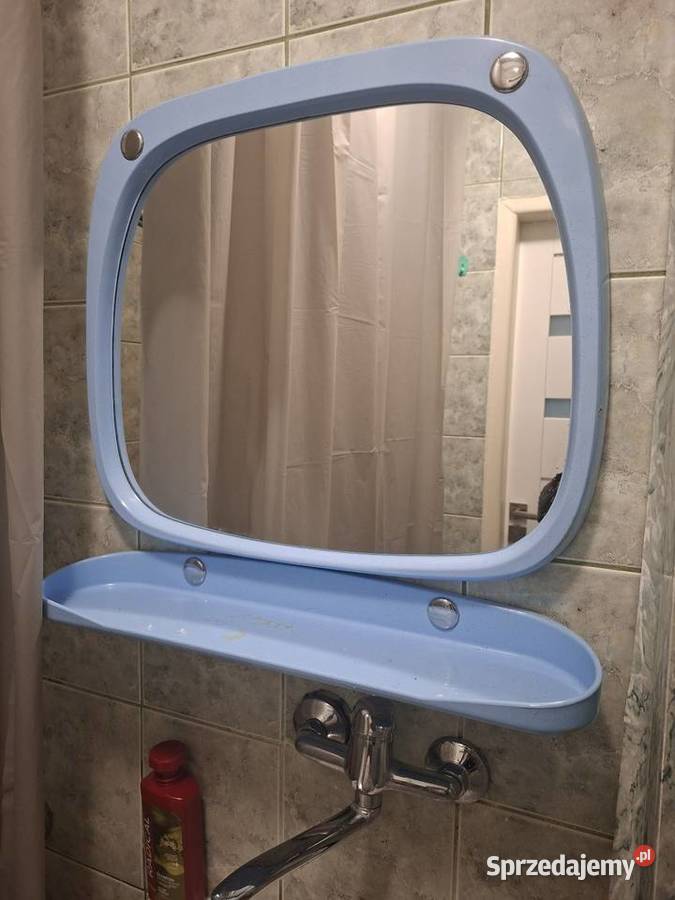 Lustro łazienkowe półka mydelniczka komplet Małkinia Górna