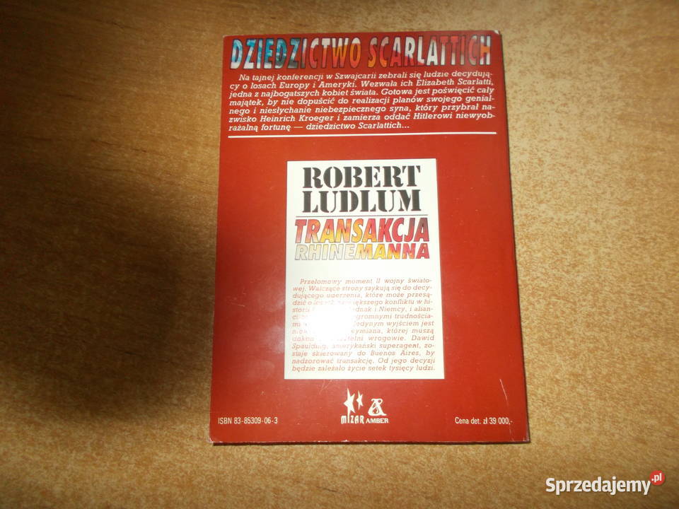 Robert Ludlum Dziedzictwo Scarlattich opolskie Głubczyce