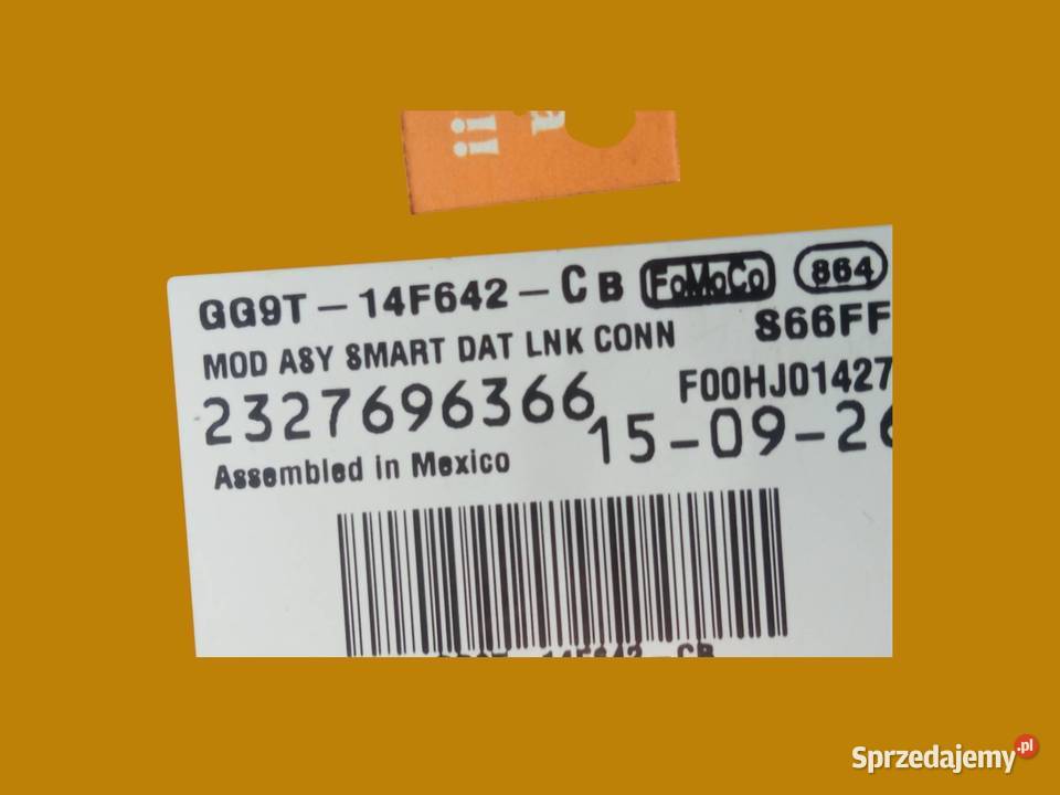 MODUŁ ZŁĄCZE DIAGNOSTYCZNE OBD GG9T14F642CB Ford osobowe