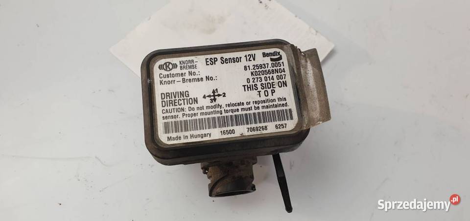CZUJNIK ESP MODUŁ 81259370051 TGX 18460 E6 2017 osobowe Lipno
