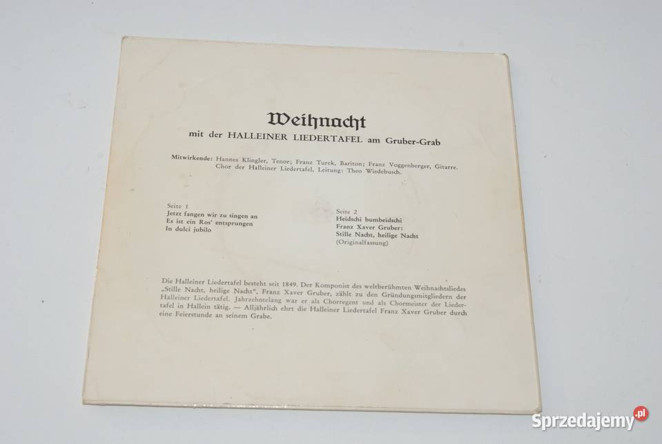 Stara płyta winylowa Weihnacht kolędy Niemiecku Cieszyn