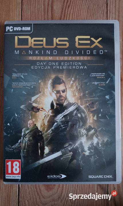 DEUS EX Mankind Divided na PC pudełko płyty Olsztyn