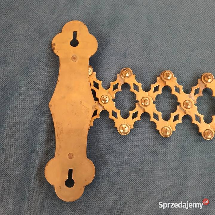 Stary mosiężny świecznik nożycowy mazowieckie Warszawa sprzedam