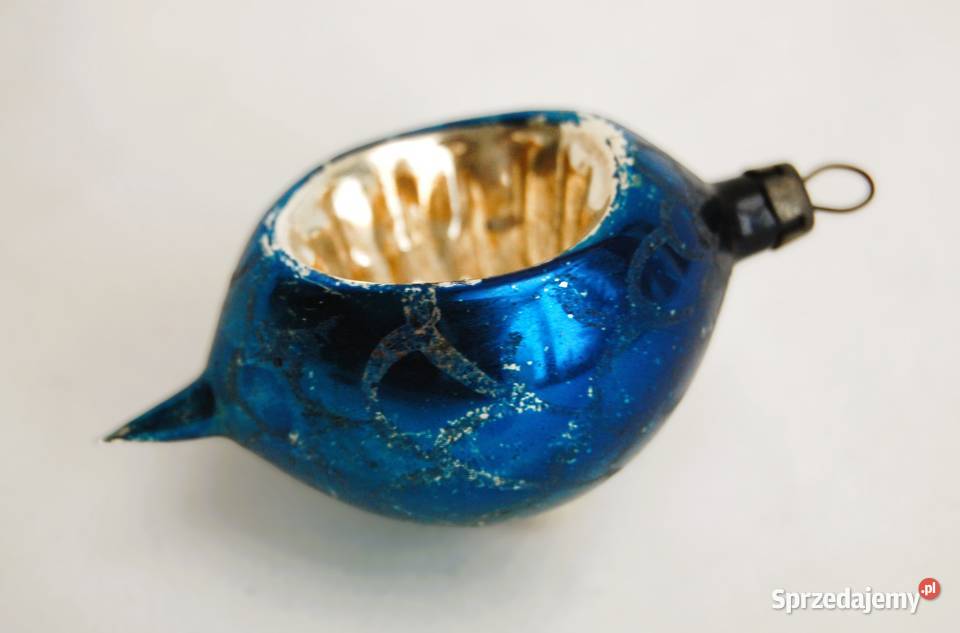 Stara bombka szklana ręcznie malowana reflektor Lublin sprzedam