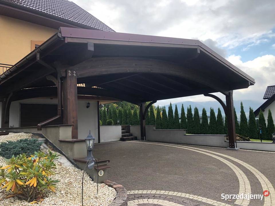 Wiata garażowa drewniana Italia 6M BSH Łącko sprzedam