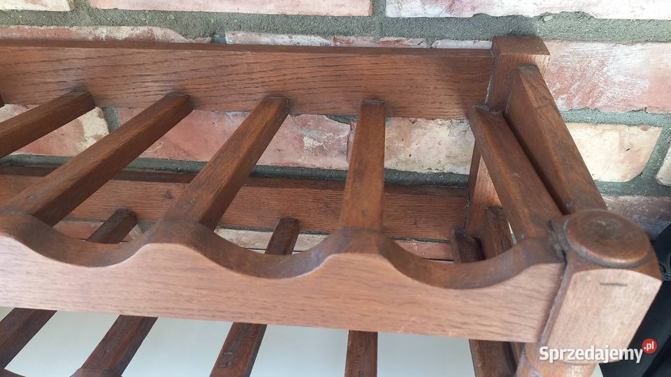 Stojak na wino drewniany dębowy 12 butelek 712 Gawroniec