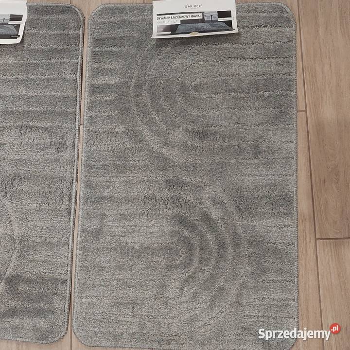 Zestaw dywaników łazienkowych 50x80 smukee szary 80m Nysa