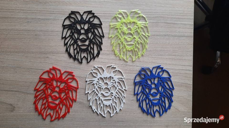 Głowa lwa wykonana na drukarce 3d Tarnów
