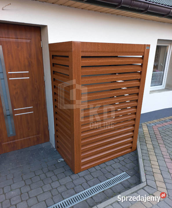 Osłona pompy ciepła 100x60x190 ciemny orzech Szczecinek