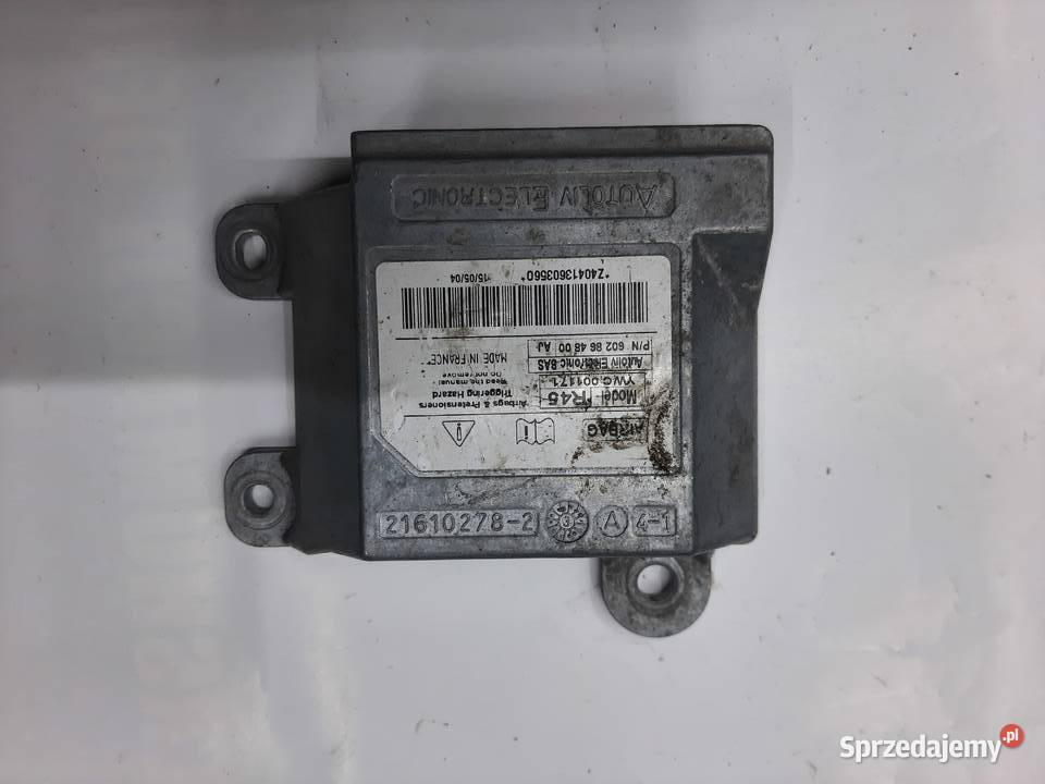 Rover 45 Sensor moduł sterownik poduszek Air Bag Ksawerów