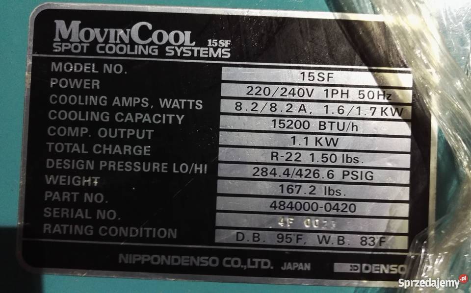 Japoński Klimatyzator przenośny Wydajna Kraków