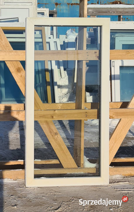 OKNA KacprzaK Witryna 64x131 FIX Używany PCV Siedlce