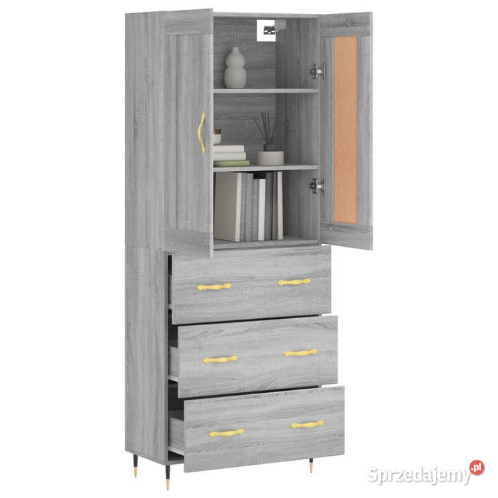 Witrynka szary dąb sonoma 695x34x180 materiał mazowieckie Warszawa sprzedam