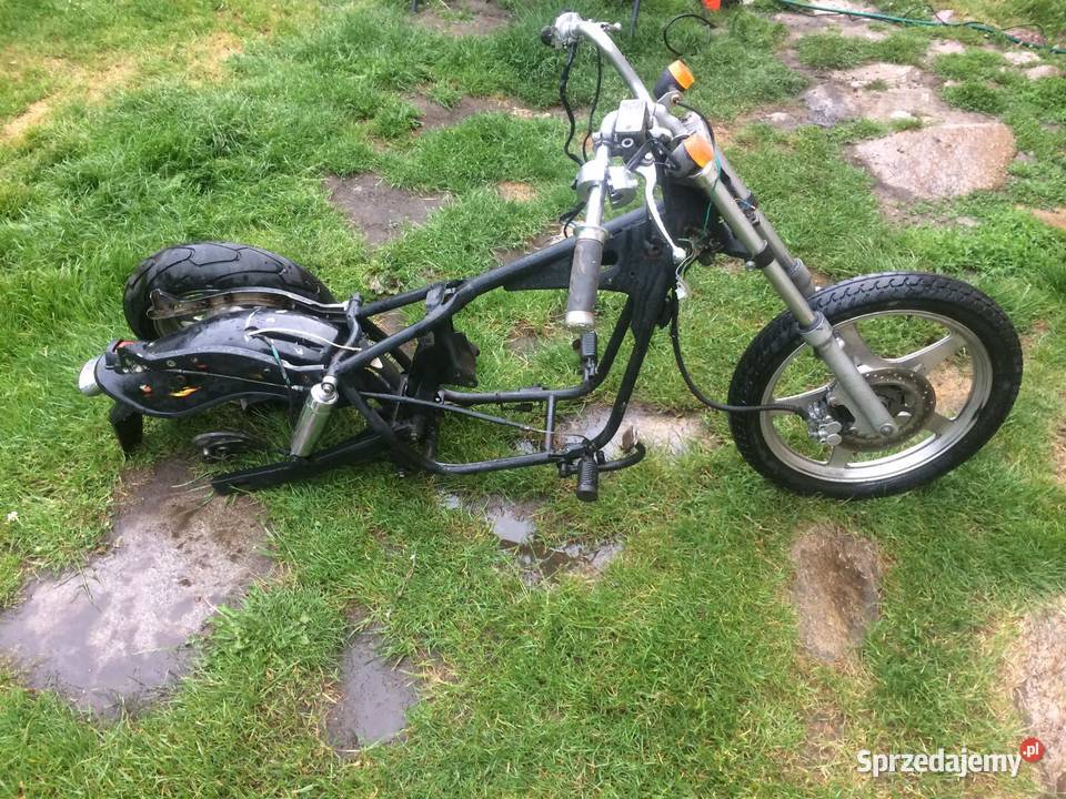 Rama chopper z przednim kołem nowa opona