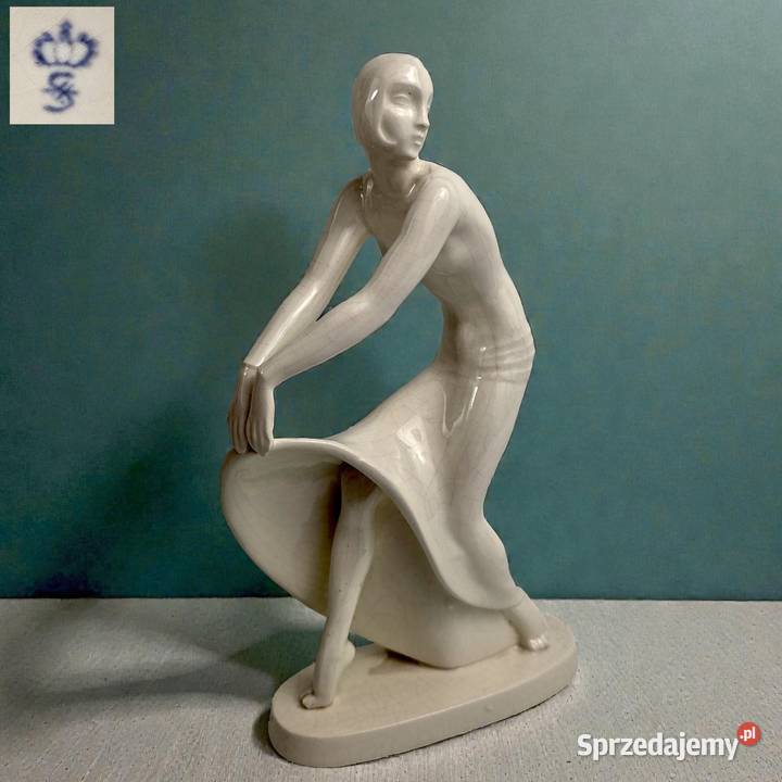 Figura Art Deco Tnzerin Tancerka Sitzendorfer mazowieckie Bronisze