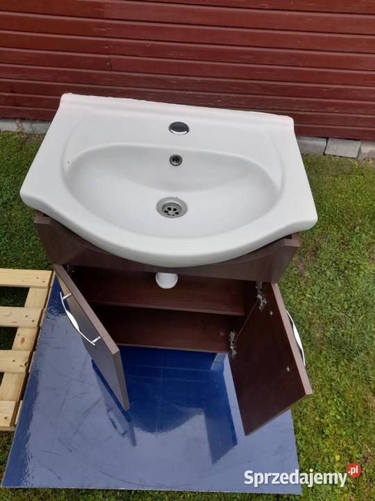 Komplet mebli łazienkowych umywalka szafka 144cm Bogdanowo