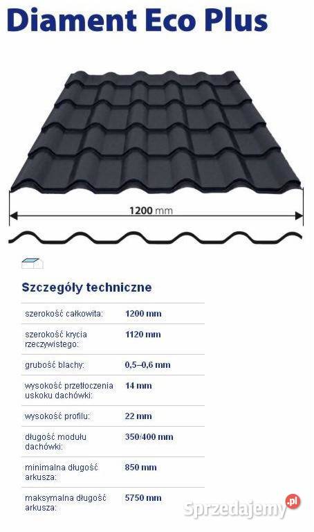 Blachodachówka DIAMENT Eco Plus MAT TK niemcy Kłobuck
