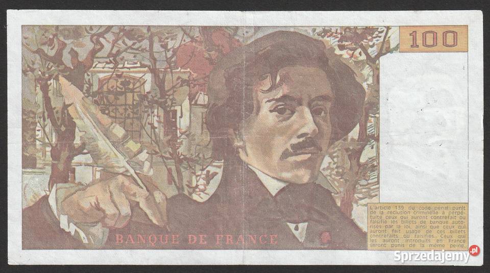 FRANCJA 100 FRANKÓW 1987 Łódź sprzedam
