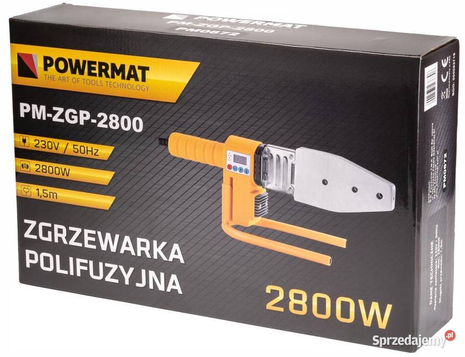 ZGRZEWARKA POLIFUZYJNA DO RUR 2800W PMZGP2800
