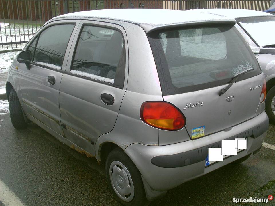 Daewoo matiz maska srebrna drzwi zlote chlodnica części blacharskie pomorskie