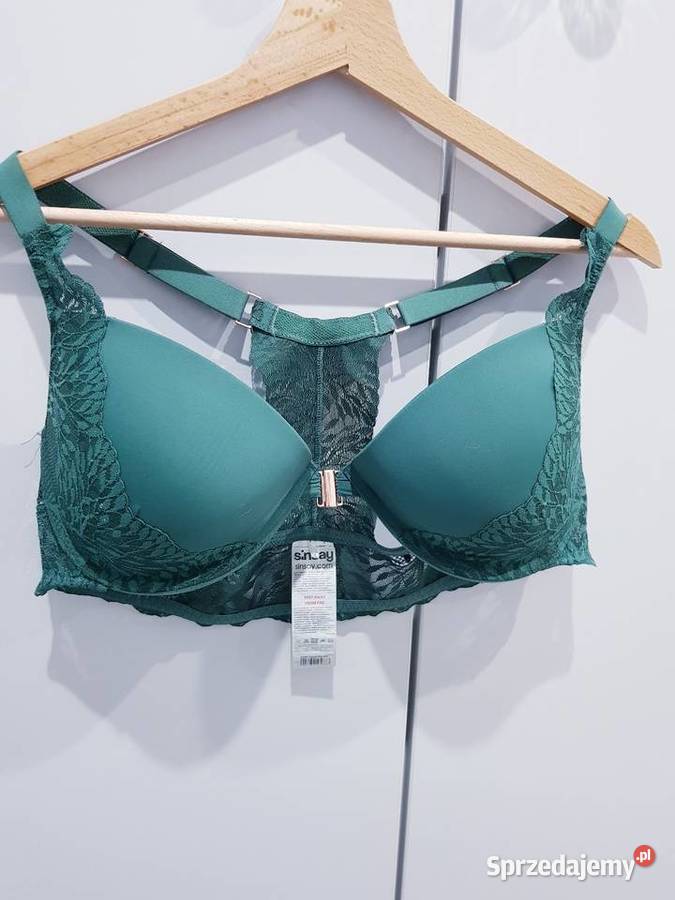 Damski usztywniany biustonosz z koronkowym tyłem Dąbrowa Górnicza