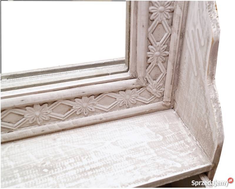 Lustro z półką drewniana rama Tychy sprzedam