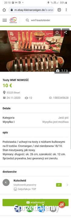 Zestaw stalowy WMF Cromargan do jajek i do Zgierz