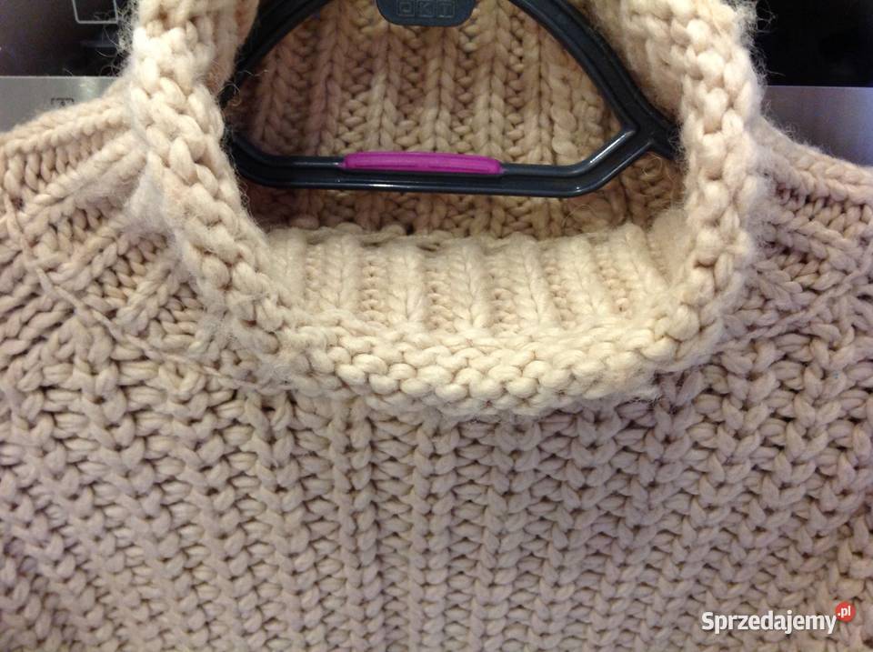 Gruby Sweter Damski HM XS Wełna 10 j nowy lubuskie Nowa Sól