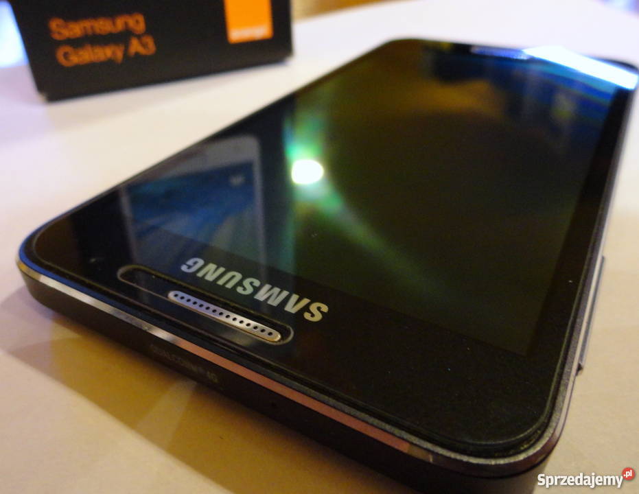 Samsung GALAXY A3 Idelany SZKŁO GW ORANGE