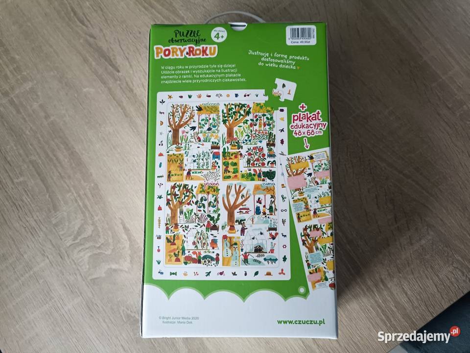 Czuczu puzzle obserwacyjne pory roku 4 Zabawki Kwidzyn sprzedam