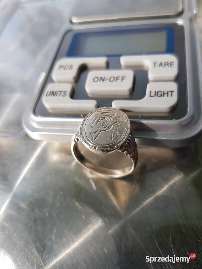 SrebroPiękny sygnet Pani Pana Barlinek