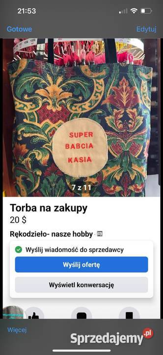 Spersonalizowana torba Galanteria i dodatki Stargard