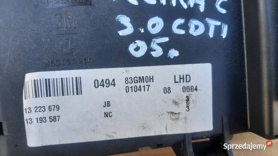 moduł komfortu opel vectra c signum 30 cdti Korzeńsko