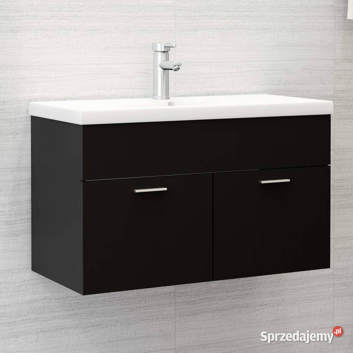 Szafka pod umywalkę czarna 80x385x46 WM804657 Warszawa sprzedam