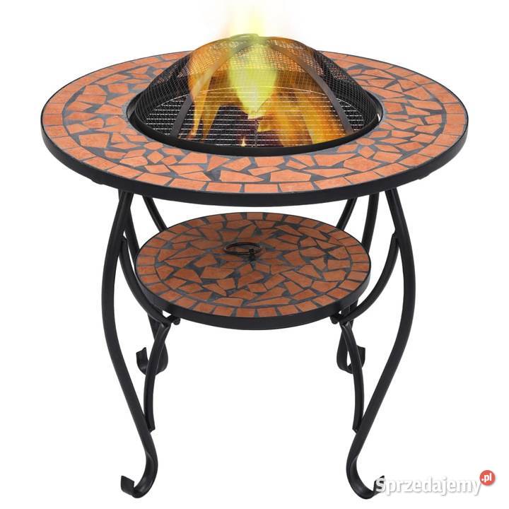 vidaXL Mozaikowe palenisko ze stolikiem terakota Paleniska mazowieckie Warszawa sprzedam