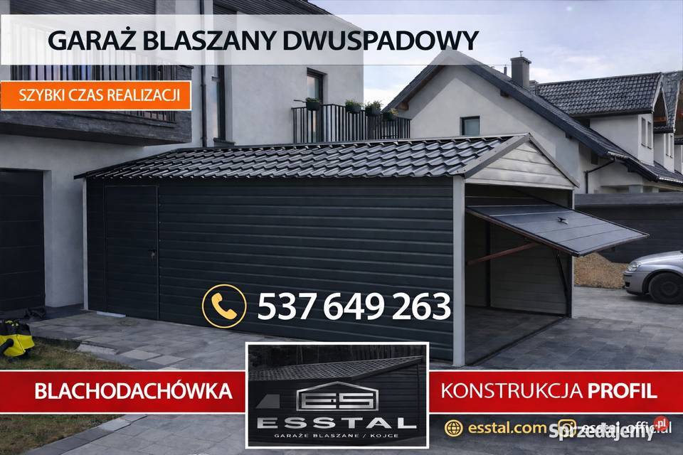 Garaż Blaszany Blaszak Magazyn Schowek Wiata 367zł/m2 dolnośląskie Kłodzko
