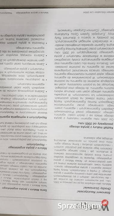 Repetytorium podręcznik angielski matura Longman Rok wydania 2005 świętokrzyskie Kielce sprzedam