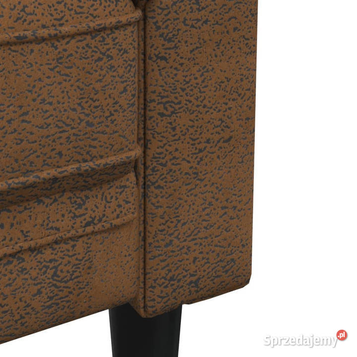 Sofa Chesterfield dwuosobowa brązowa obita Warszawa