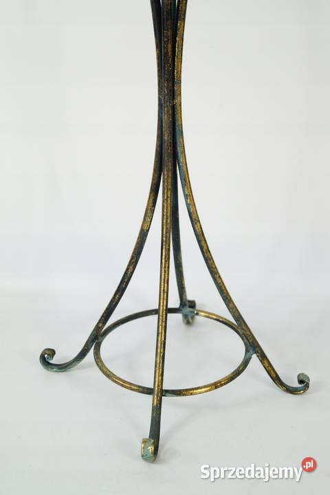 Metalowy lampion LATARNIA gięte szkło piękna Gizałki