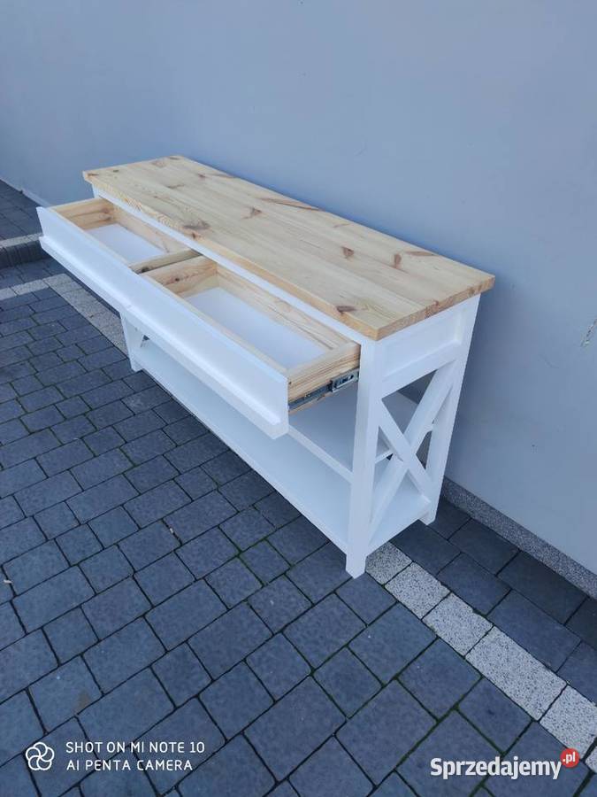 Konsola drewniana styl prowansalski Szadek