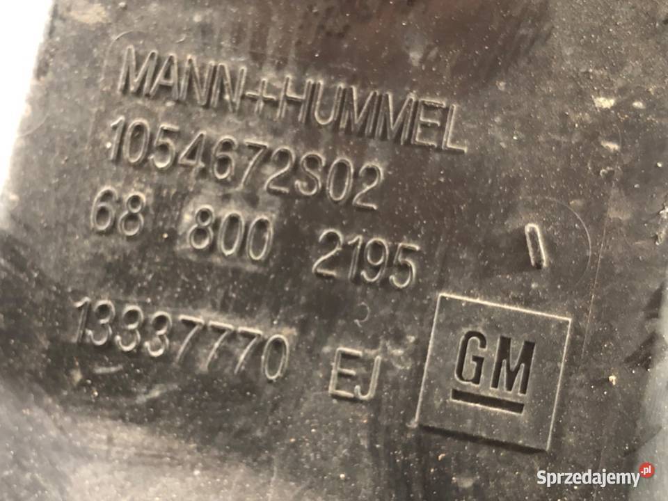 REZONATOR POWIETRZA CHEVROLET CRUZE 13337770 14 osobowe Powietrza Powietrza