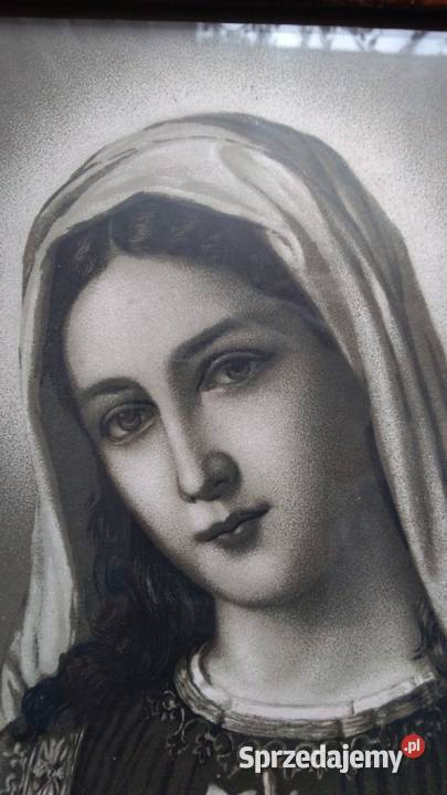 STARE ŚWIĘTE OBRAZKI JEZUS MARIA OLEODRUK Warszawa