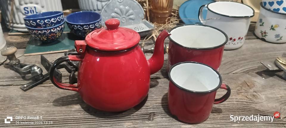 Stary emaliowany czajnik imbryk sprzedam