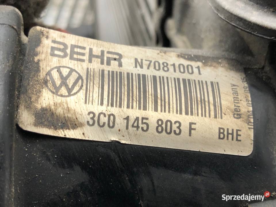 INTERCOOLER VW PASSAT B6 3C0145803F 19 105 0511 Chłodnice powietrza (intercoolery)