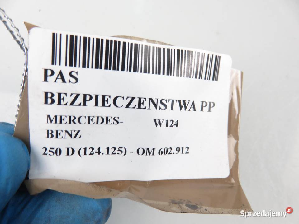 PAS PRAWY PRZEDNI MERCEDESBENZ W124 1248600085